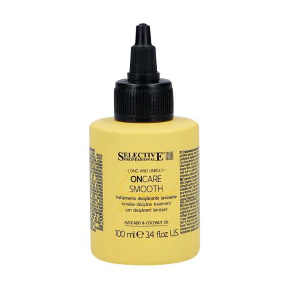 Супердисциплінувальний флюїд Selective Professional OnCare Smooth Lamellar-Discipline Treatment для ламінування довгого неслухняного волосся, 100 мл
